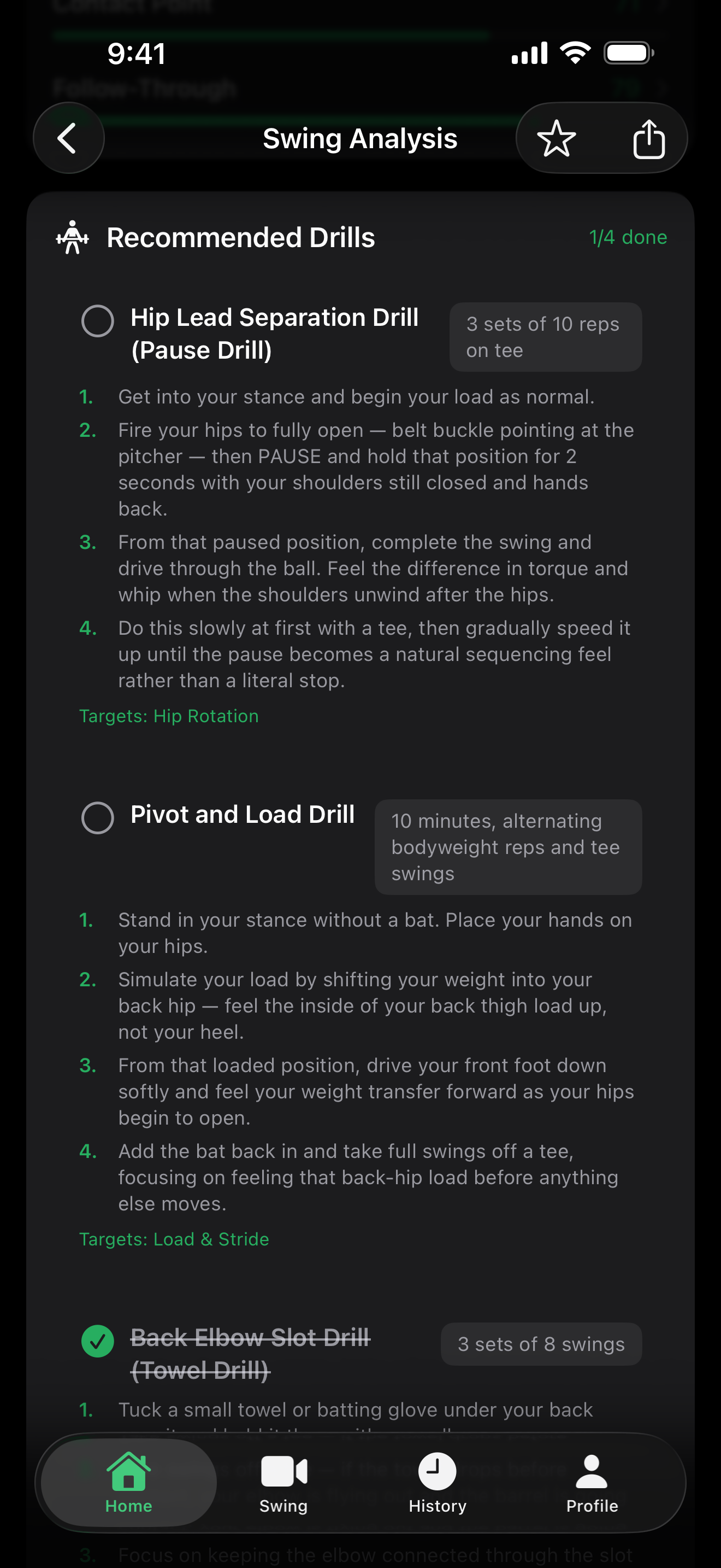 Recommended drills